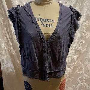 Frilly cropped jacket